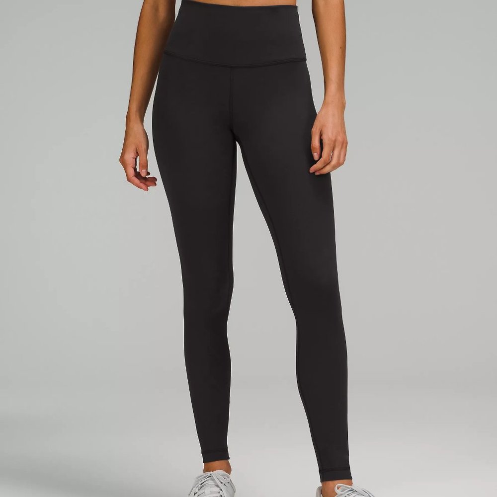 lululemon wunder under black leggings sz 8